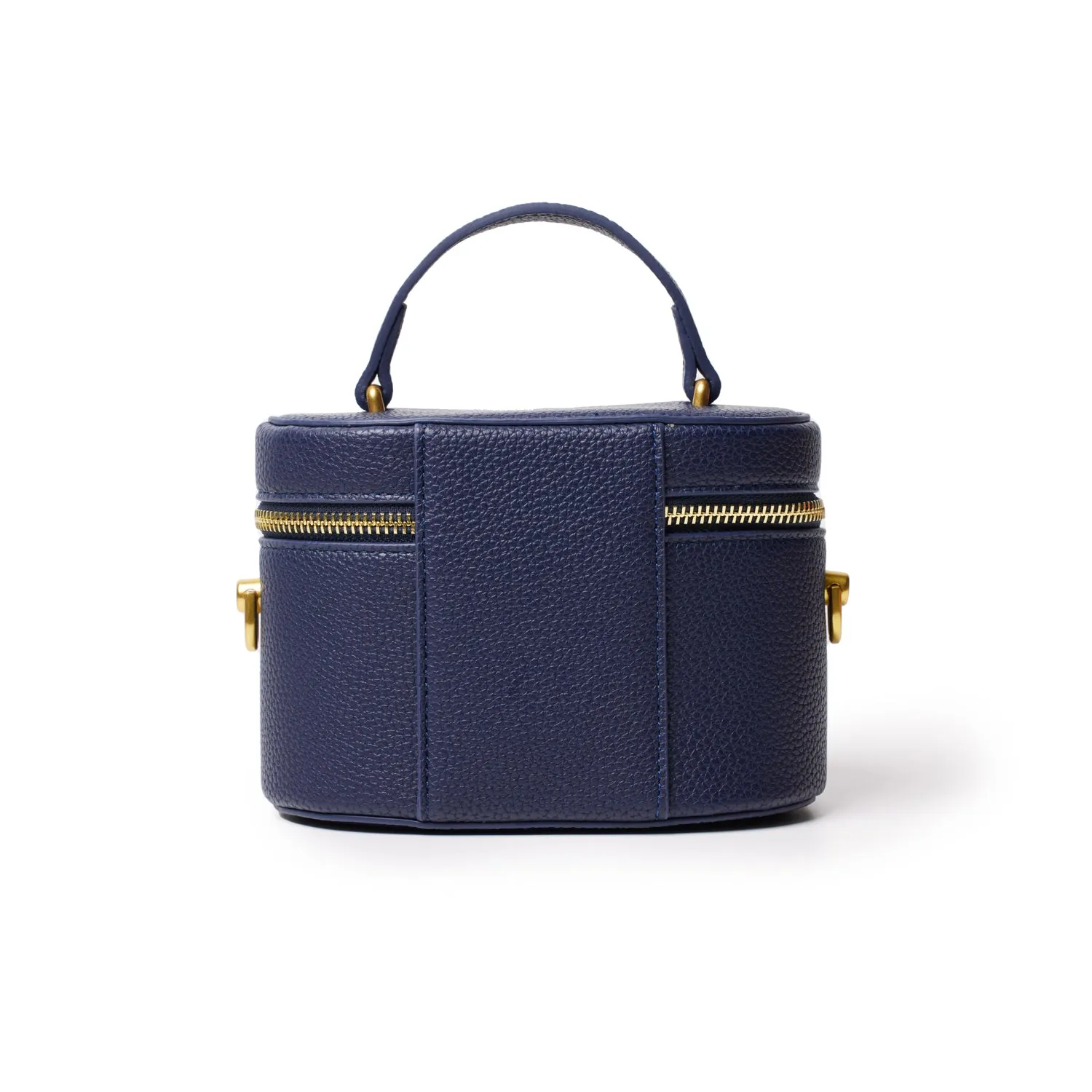 MINI PEBBLE VANITY BAG - NAVY