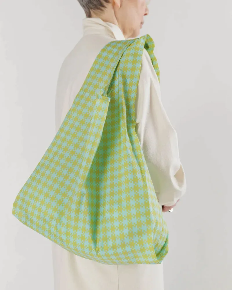 Mint Pixel Gingham Standard Bag