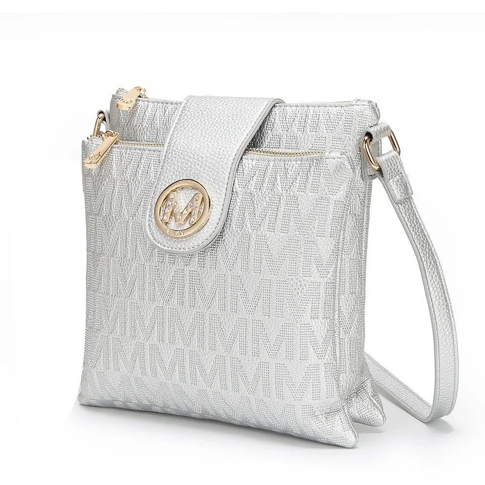 MKF Collection Marietta M Signature Crossbody Handbag by Mia k