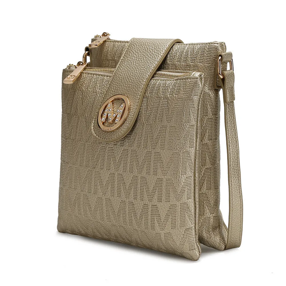 MKF Collection Marietta M Signature Crossbody Handbag by Mia k