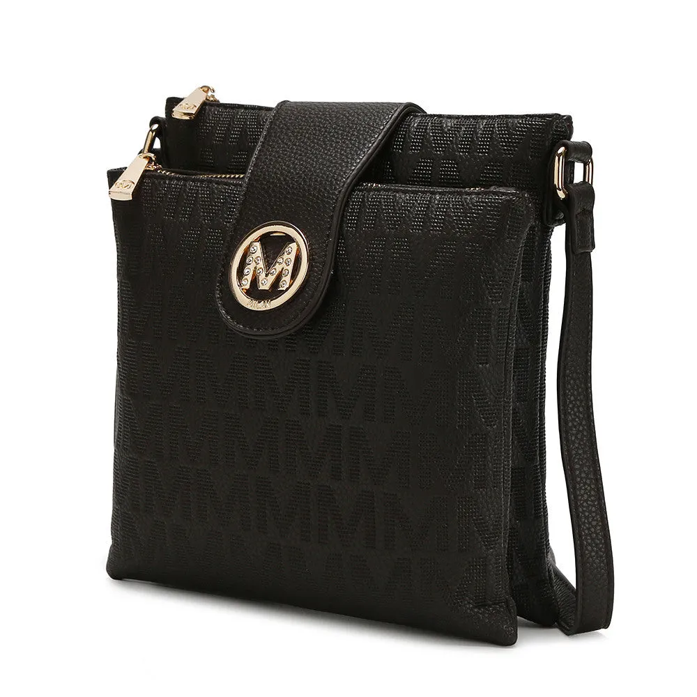 MKF Collection Marietta M Signature Crossbody Handbag by Mia k