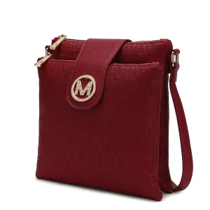 MKF Collection Marietta M Signature Crossbody Handbag by Mia k