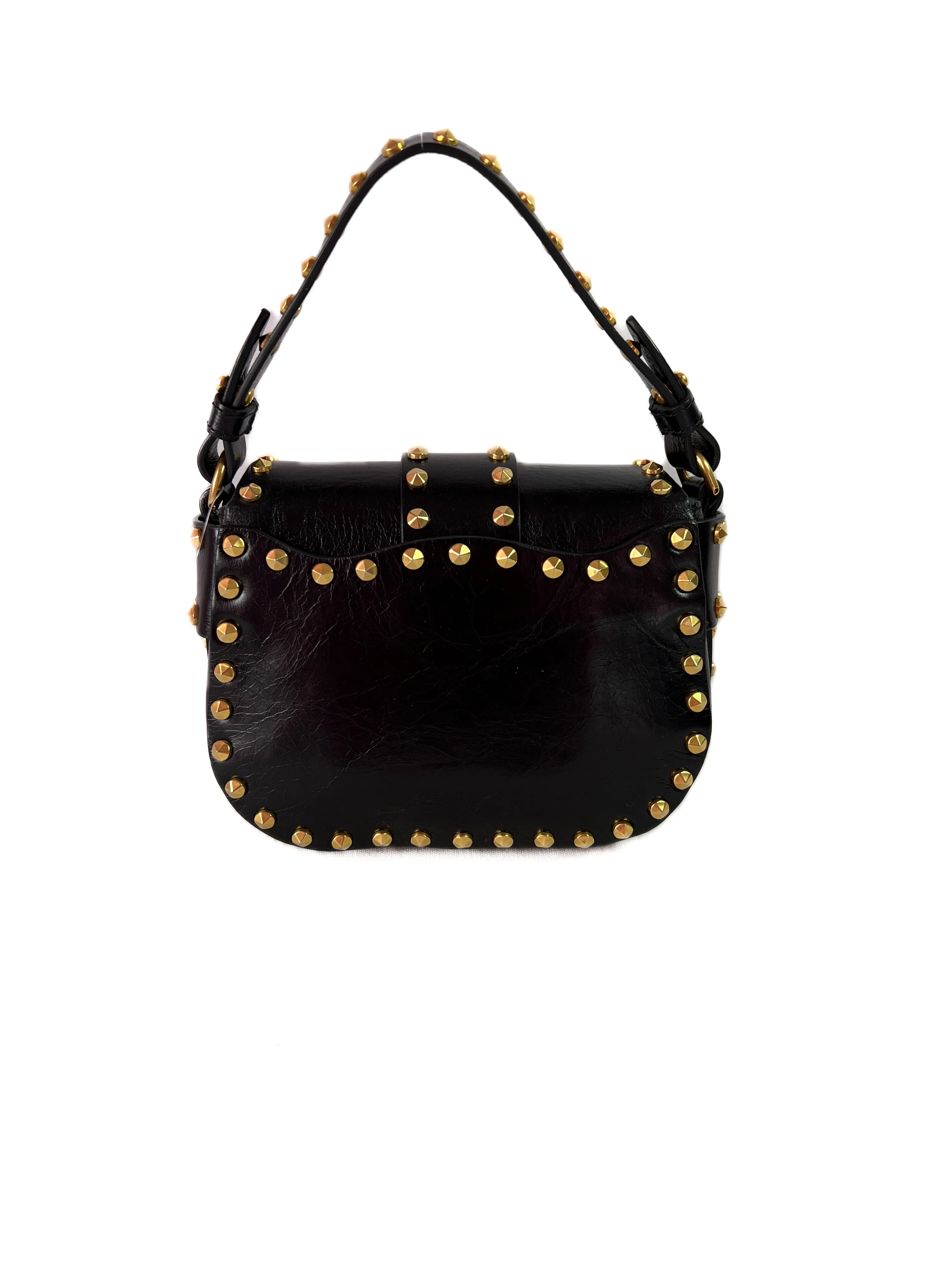 Moschino black leather Hidden lock bag