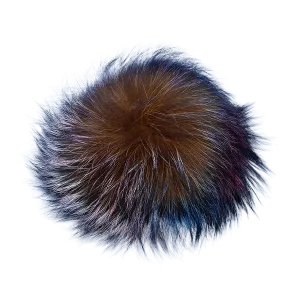 Multi Colored Fur Pom-Pom