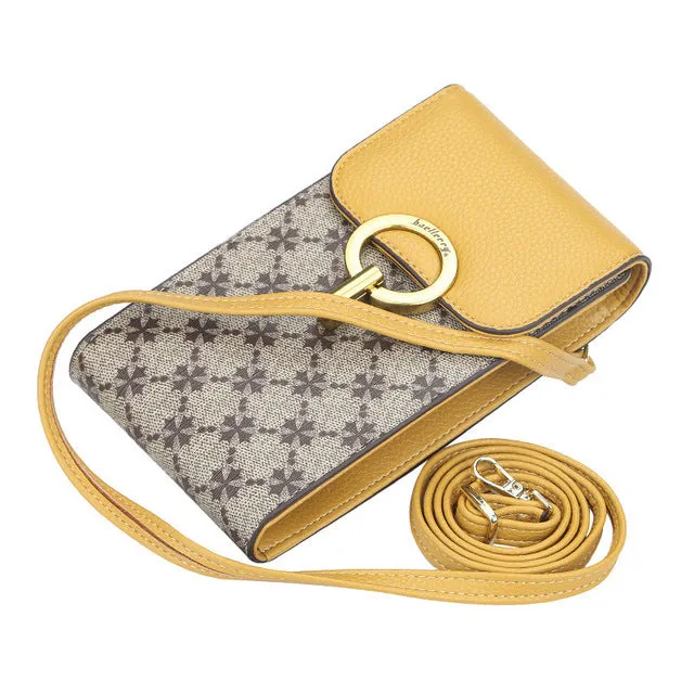 Multi-Function Small Leather Bag with Card/CellPhone Pocket