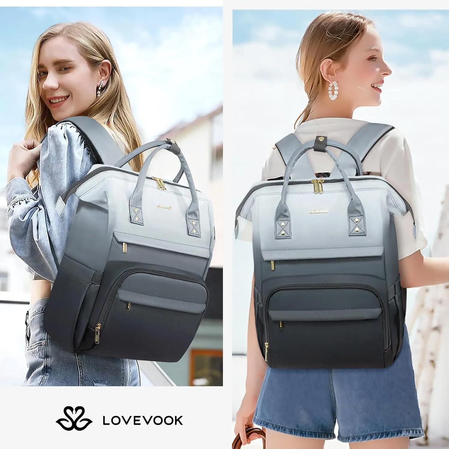 Multicolor Laptop Backpack, 15.6" 17.3"