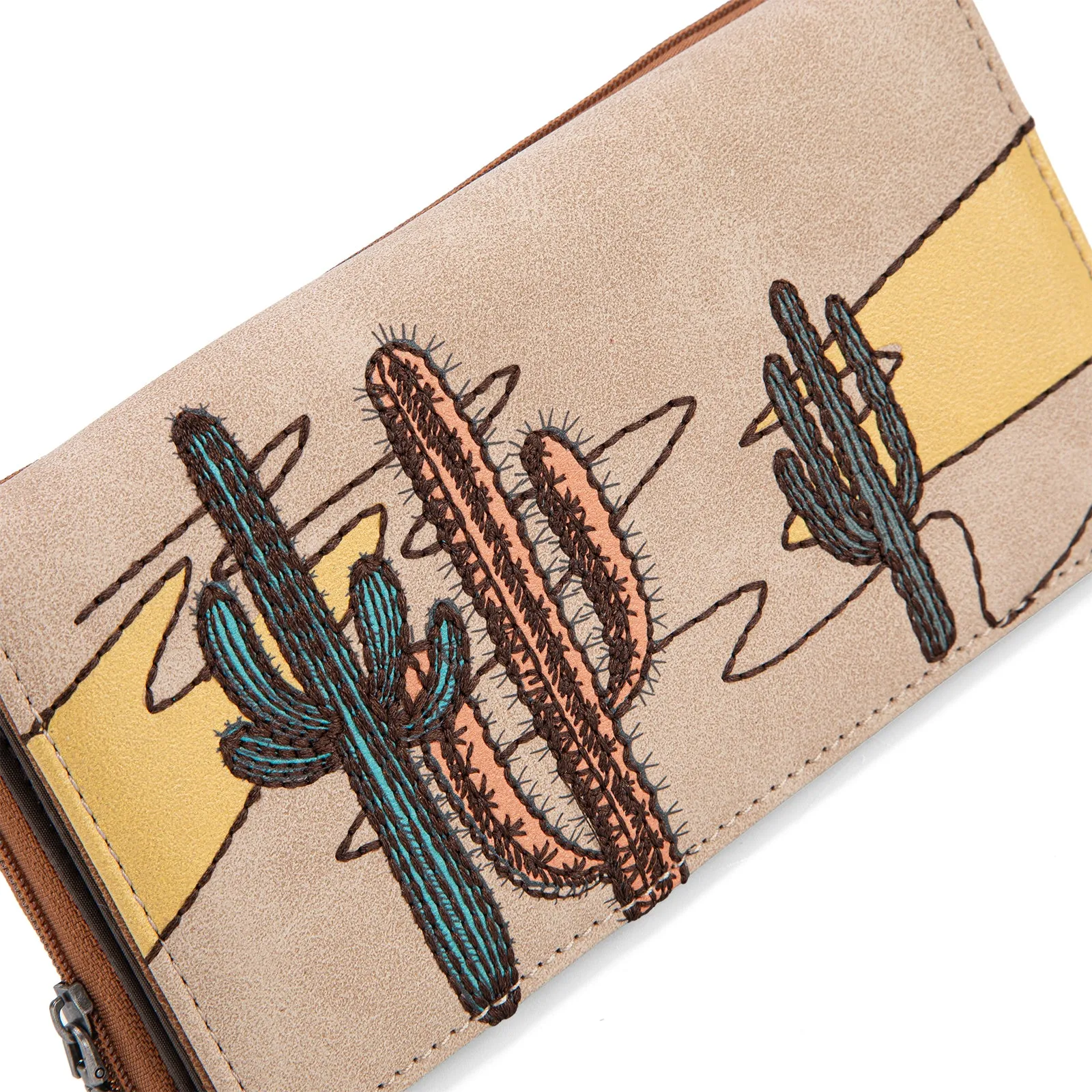 MW1309-W010 Montana West Embroidered Collection Long Wallet