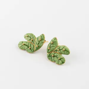 Nach Banana Tree Leaves Studs Earrings