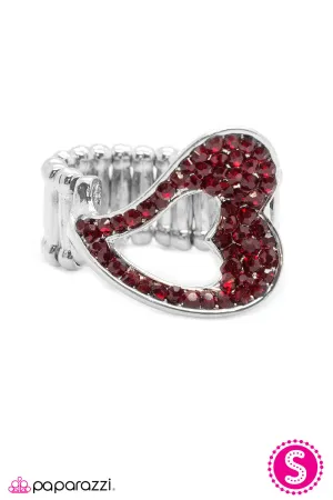 Open Door Jewelry - All My Single Ladies - Red Ring - Paparazzi Accessories