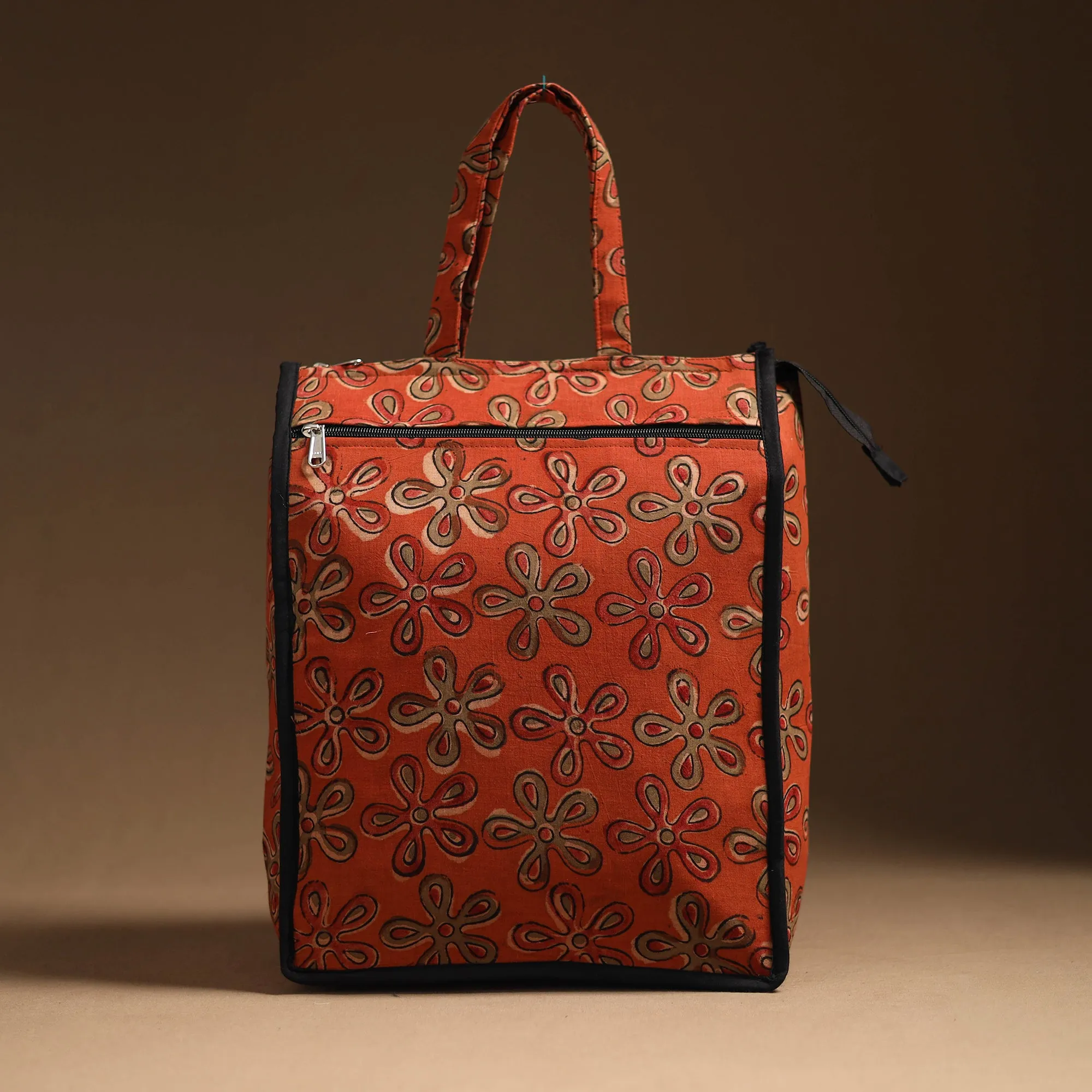 Orange - Handcrafted Cotton Shopping Bag 19