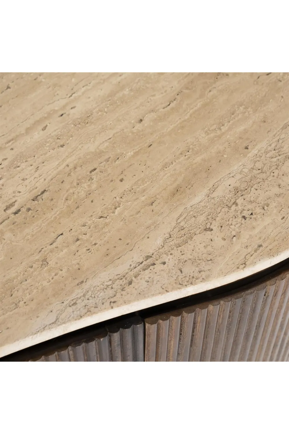 Organic Shape Travertine Desk | Eleonora Mari