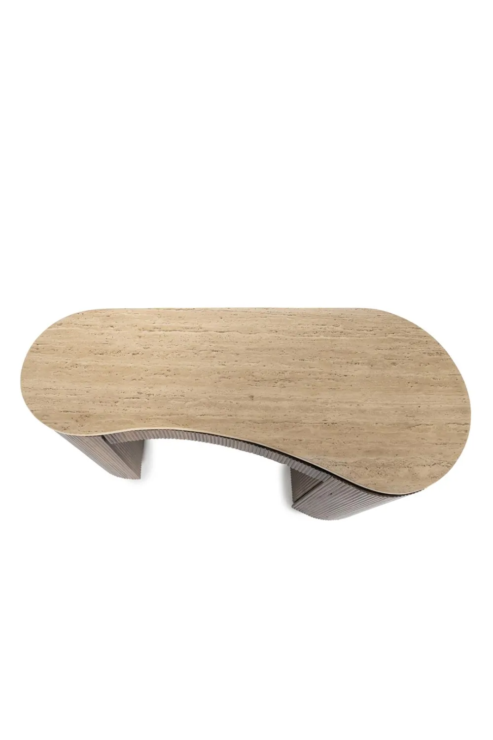 Organic Shape Travertine Desk | Eleonora Mari