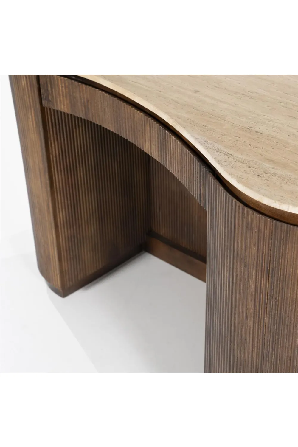 Organic Shape Travertine Desk | Eleonora Mari