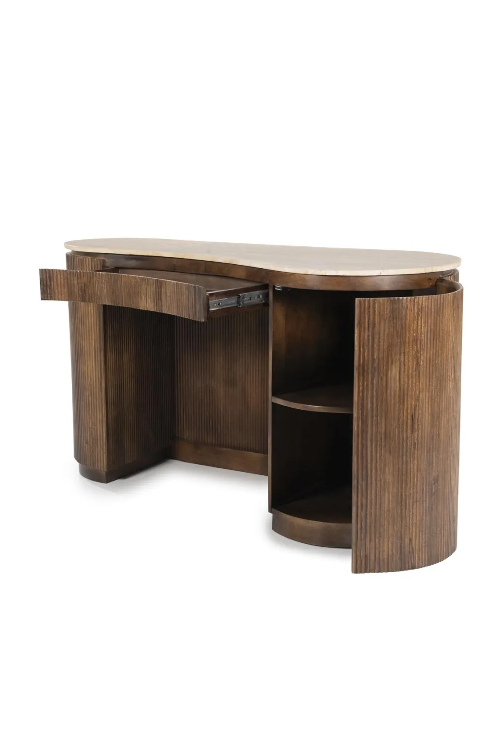 Organic Shape Travertine Desk | Eleonora Mari