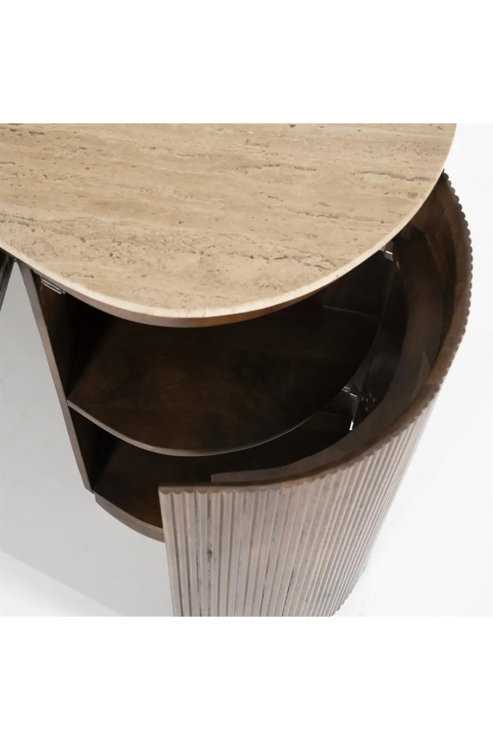 Organic Shape Travertine Desk | Eleonora Mari