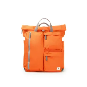 Ori London - Medium Richmond Backpack, Atomic Orange Recycled Canvas