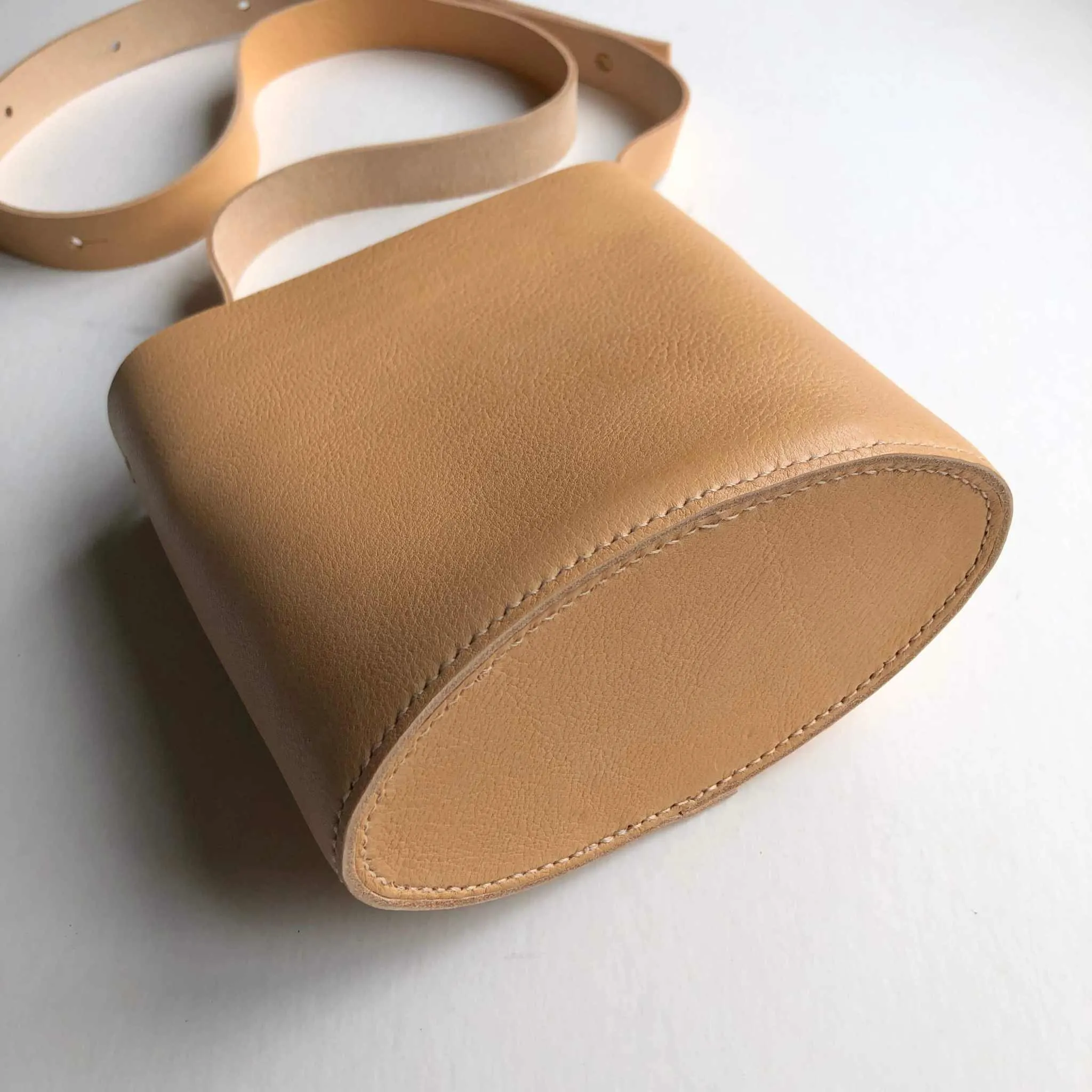 Oval Mini Leather Bag