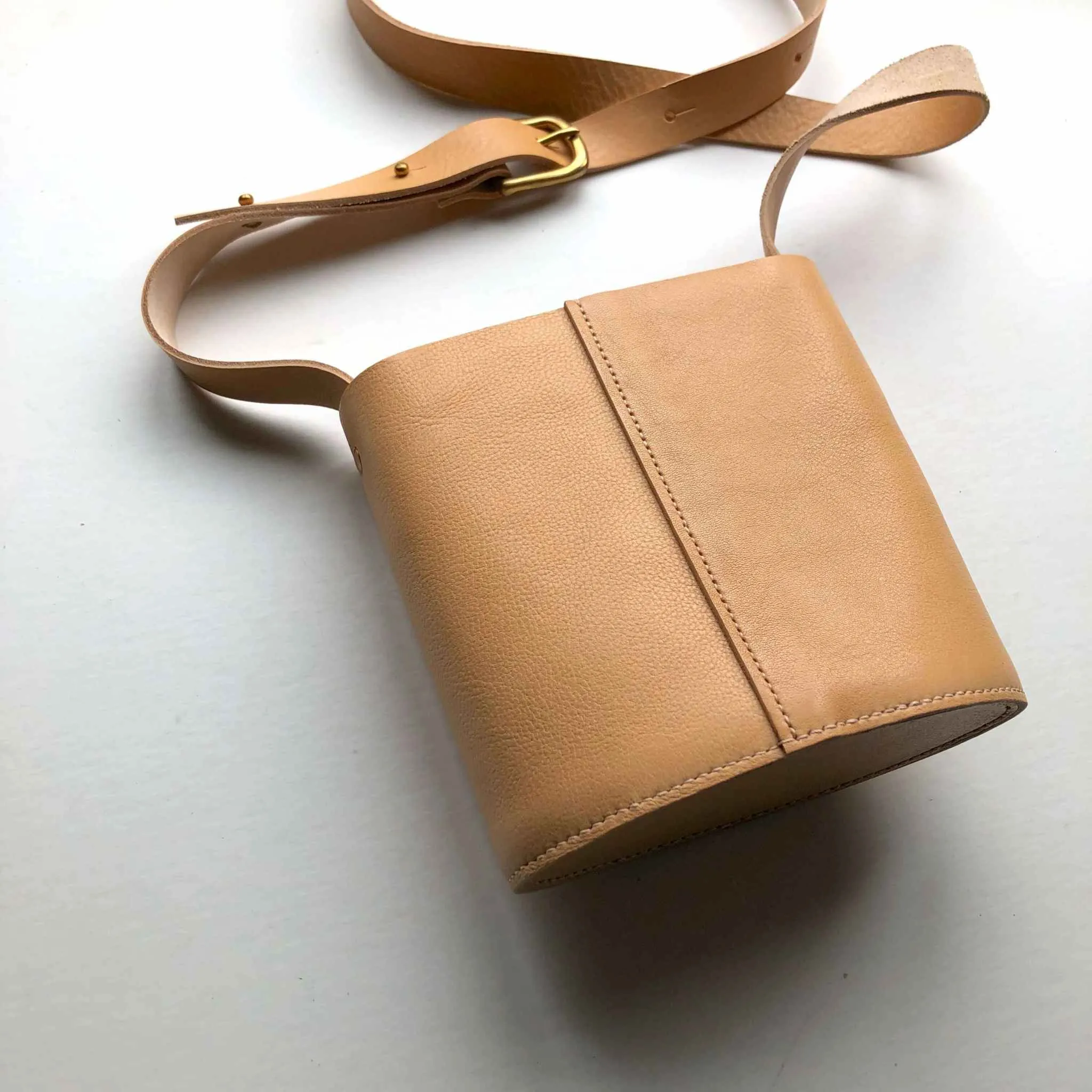 Oval Mini Leather Bag