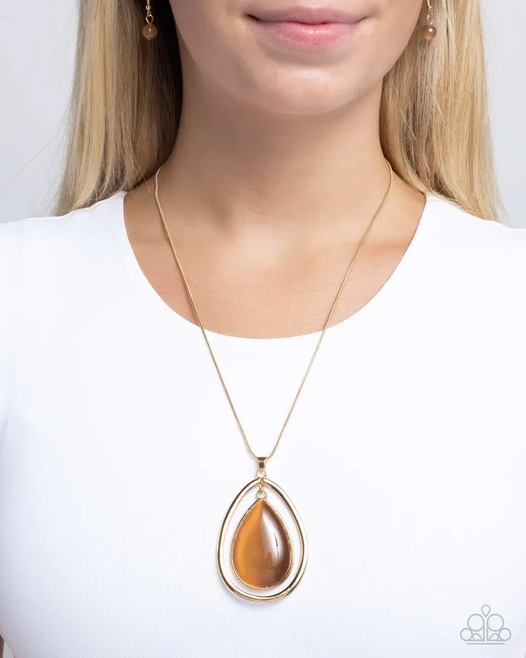 Paparazzi Necklace ~ Stunning Session - Brown