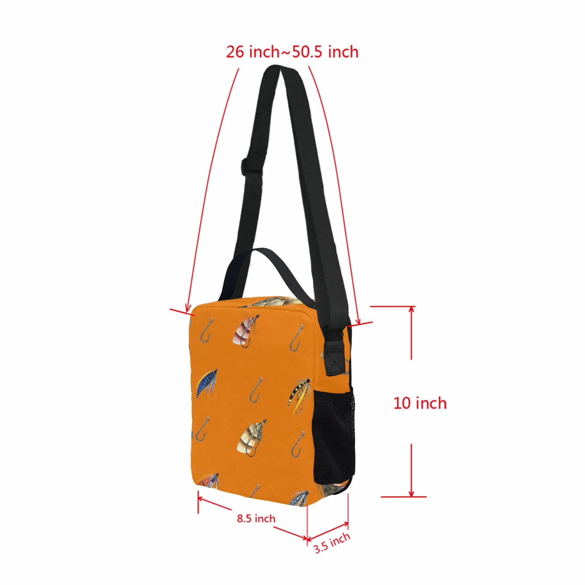 Parker Orange Lunch Bag for Kids - Durable Nylon, Thermal Insulation