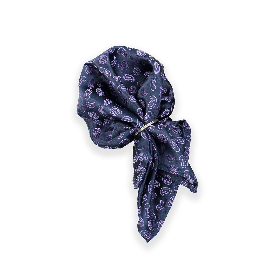 Peluche Stunning Black Neck Tie & Pocket Square Set for Men