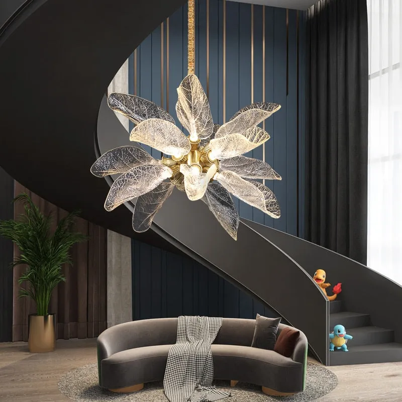 Petals Nest Crystal Chandelier: Stunning Home Lighting