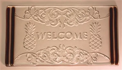 Pineapple Welcome Texture Tile Mold for Glass Slumping - DT15