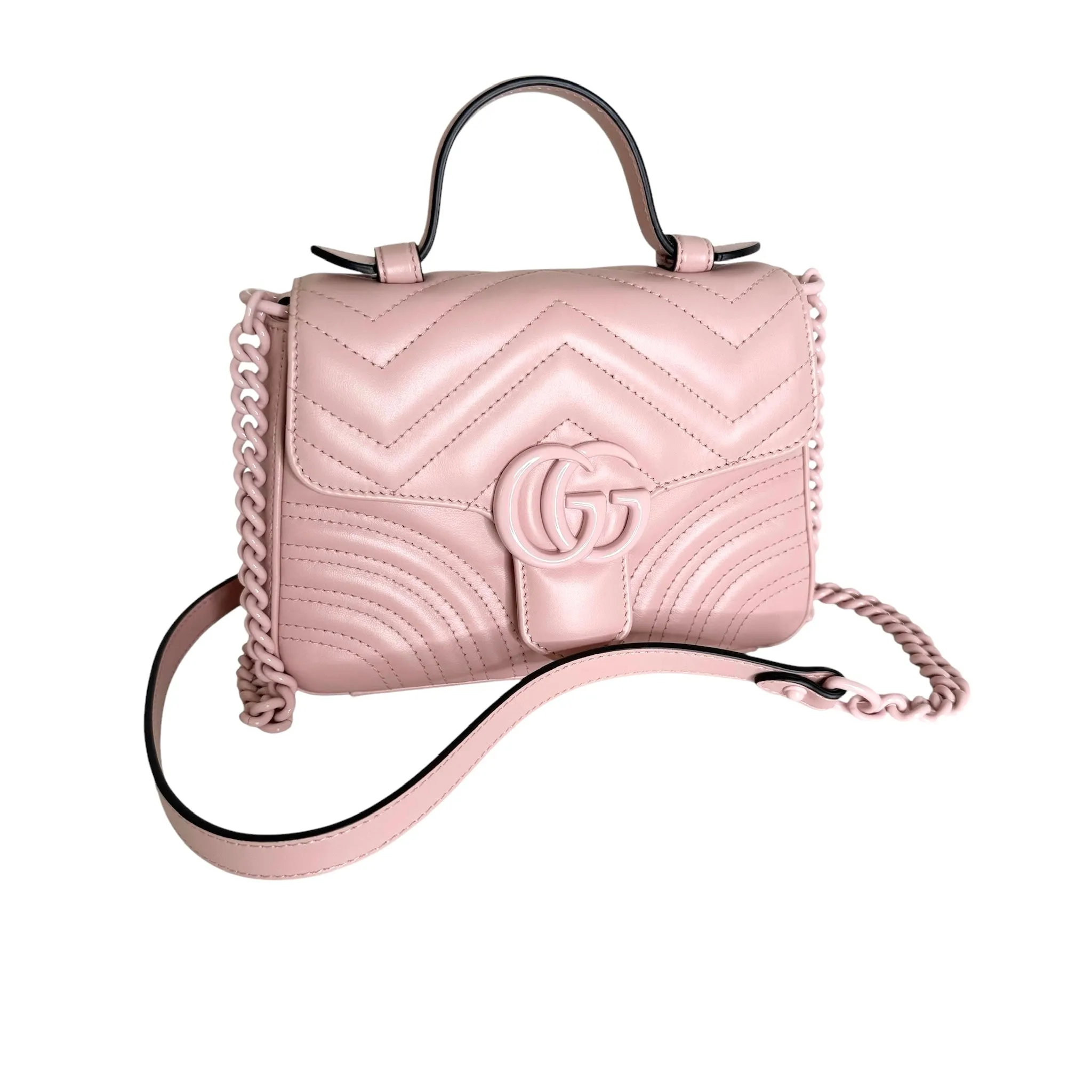 Pink Marmont Top Handle Bag