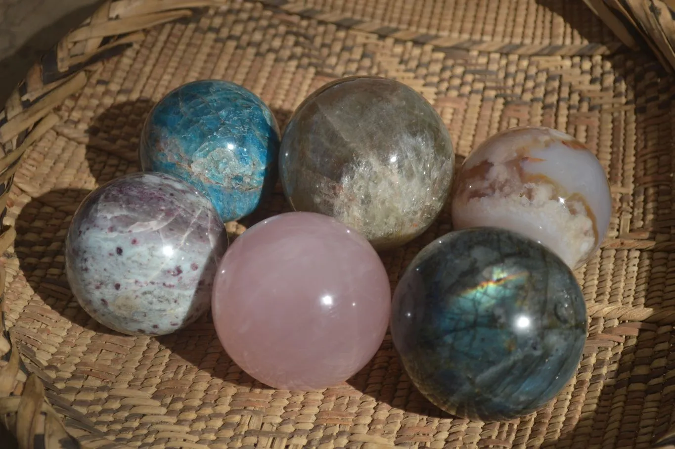 Polished Stunning Mixed Selection Of Spheres  x 6 From Madagascar