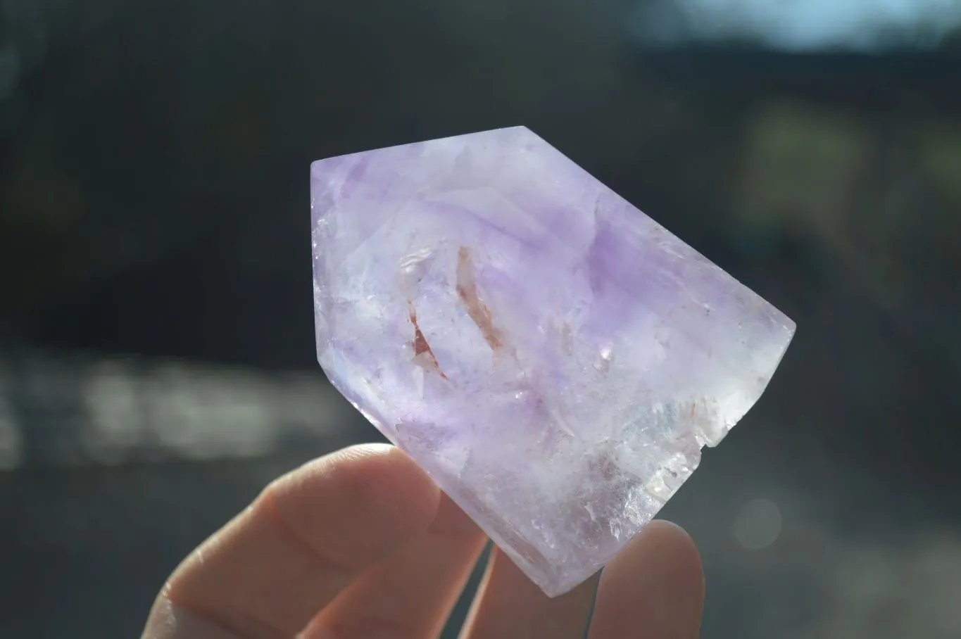 Polished Stunning Window Amethyst Crystals x 6 From Ankazobe, Madagascar