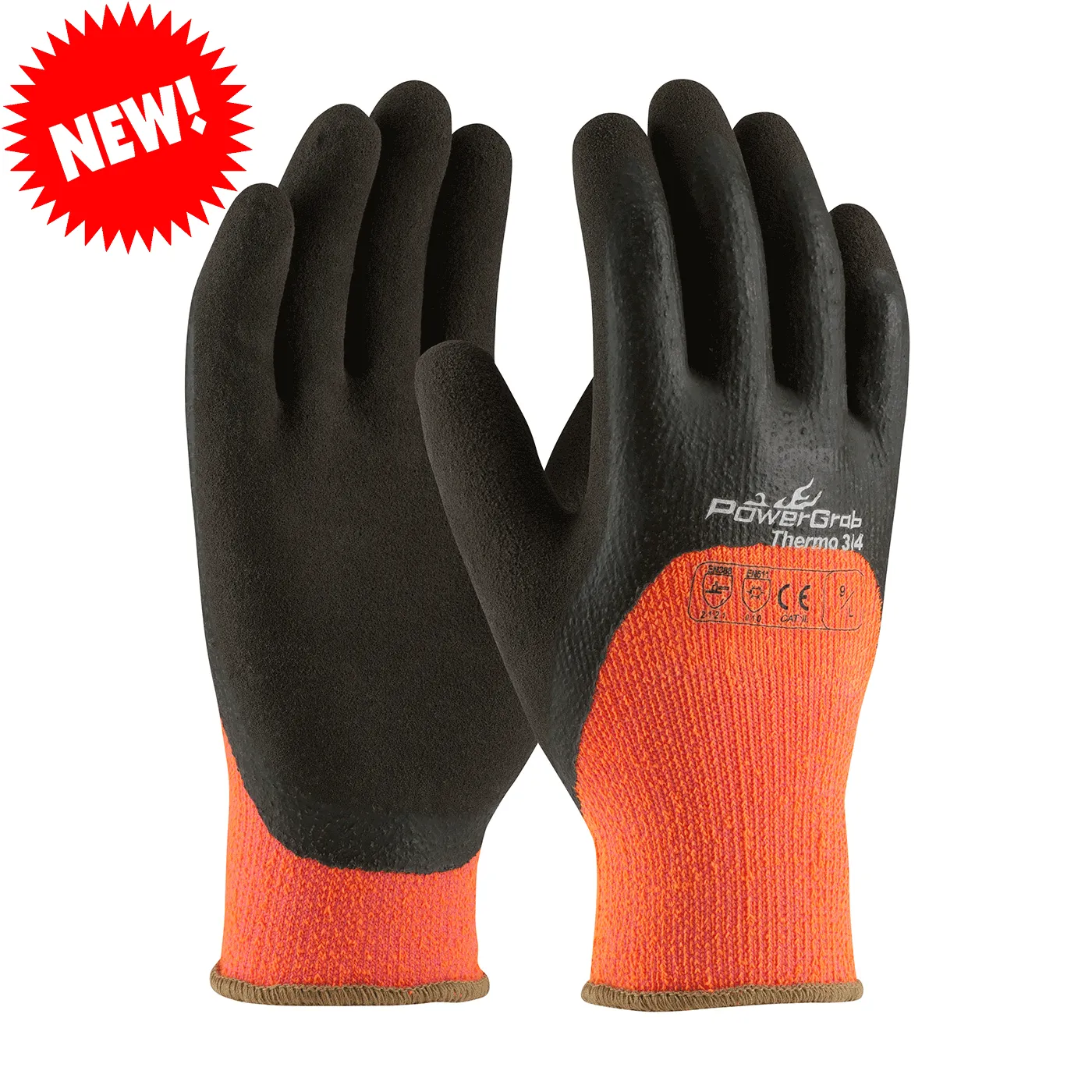 PowerGrab™ 3/4 Dipped Thermal Insulated Cold Condition 41-1475 Hi-Vis Seamless Glove