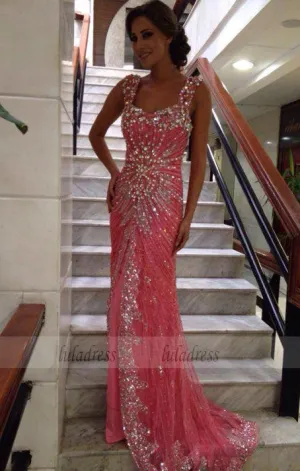 Prom Dresses,Stunning Straps Long Evening Dresses