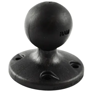 RAM Mount 2.5in Composite Round Base with AMPS Hole Pattern & 1.5in Ball