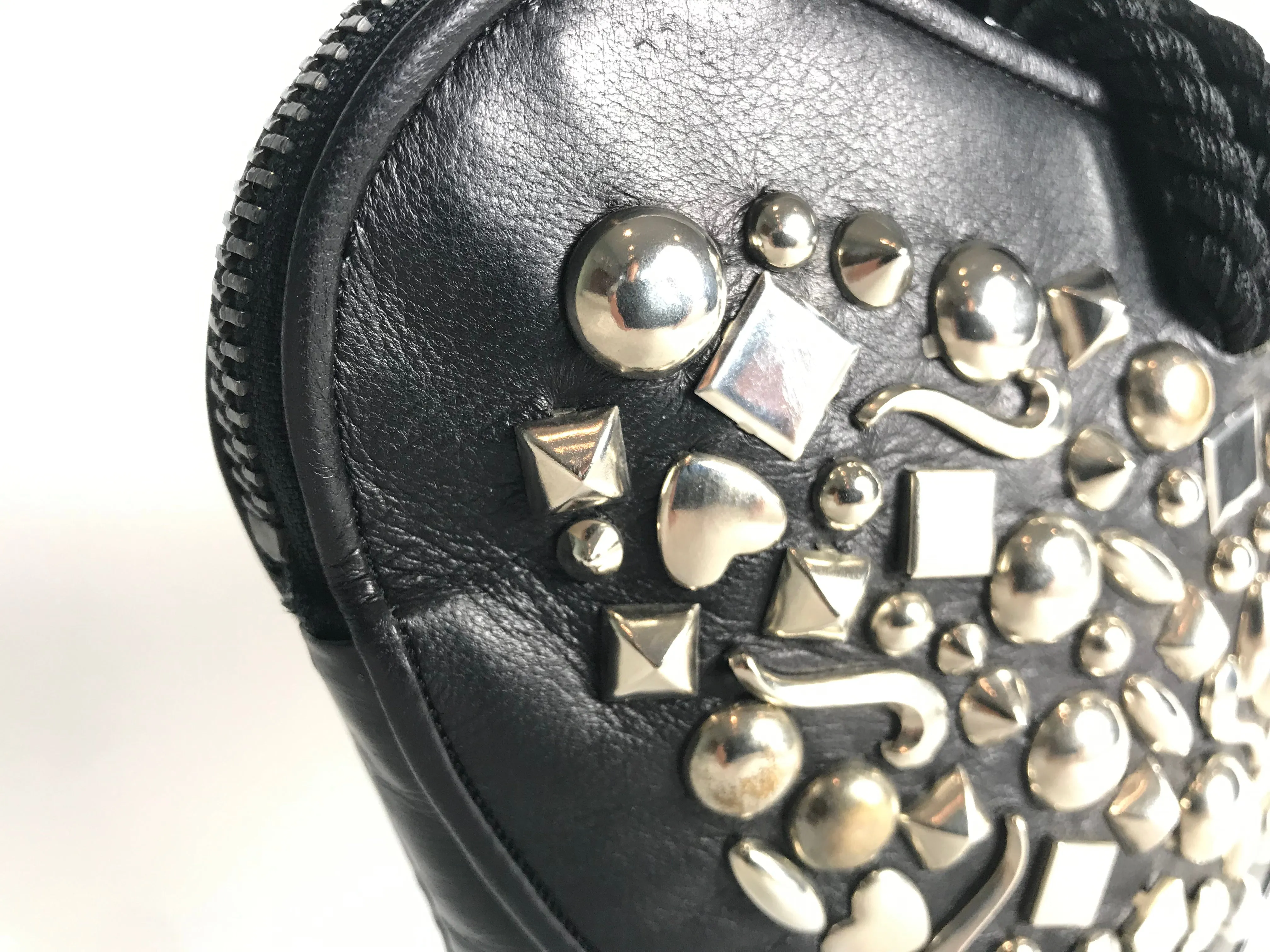 RENAUD PELLEGRINO Heart Shaped Studded Bag