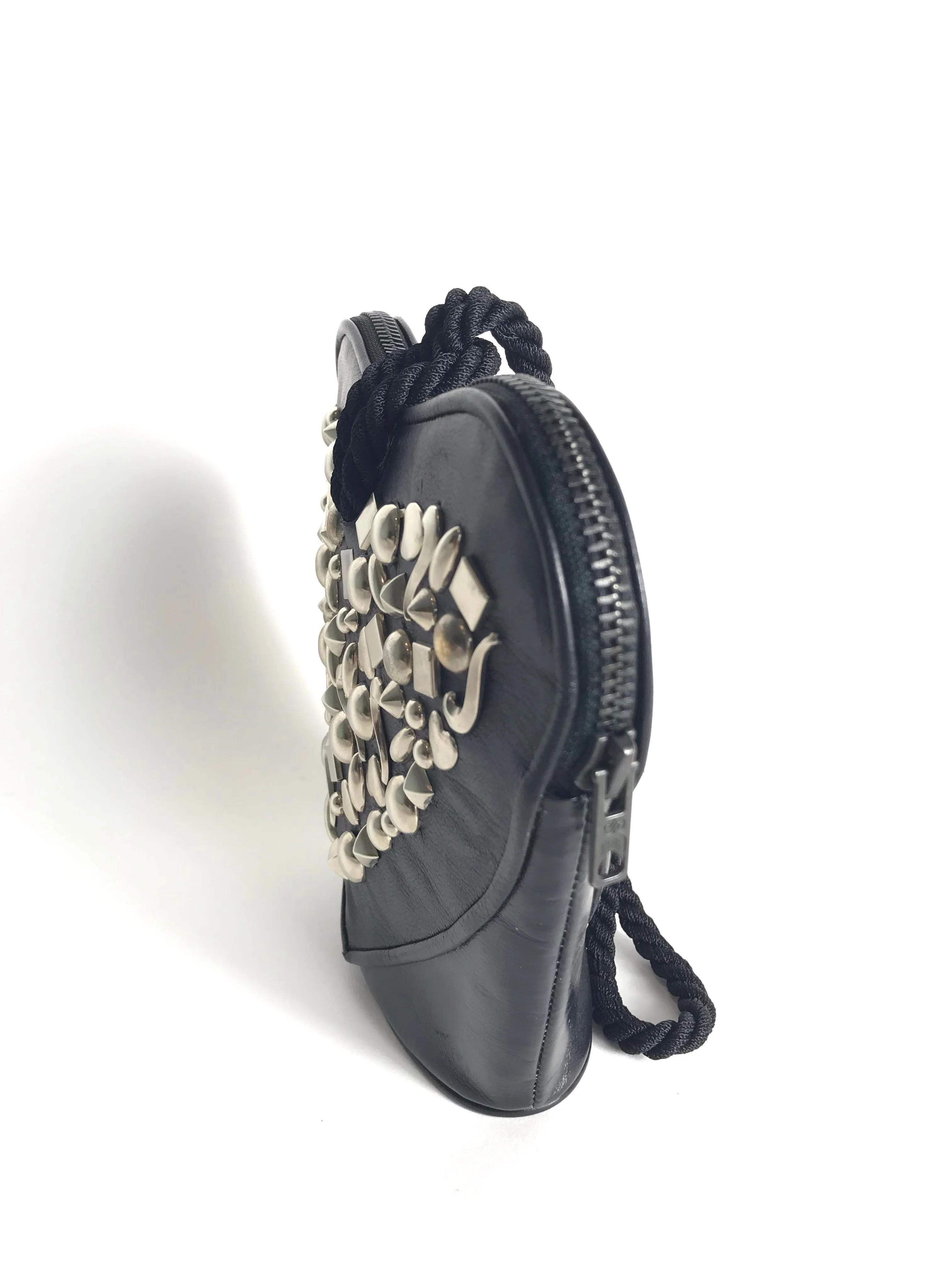 RENAUD PELLEGRINO Heart Shaped Studded Bag