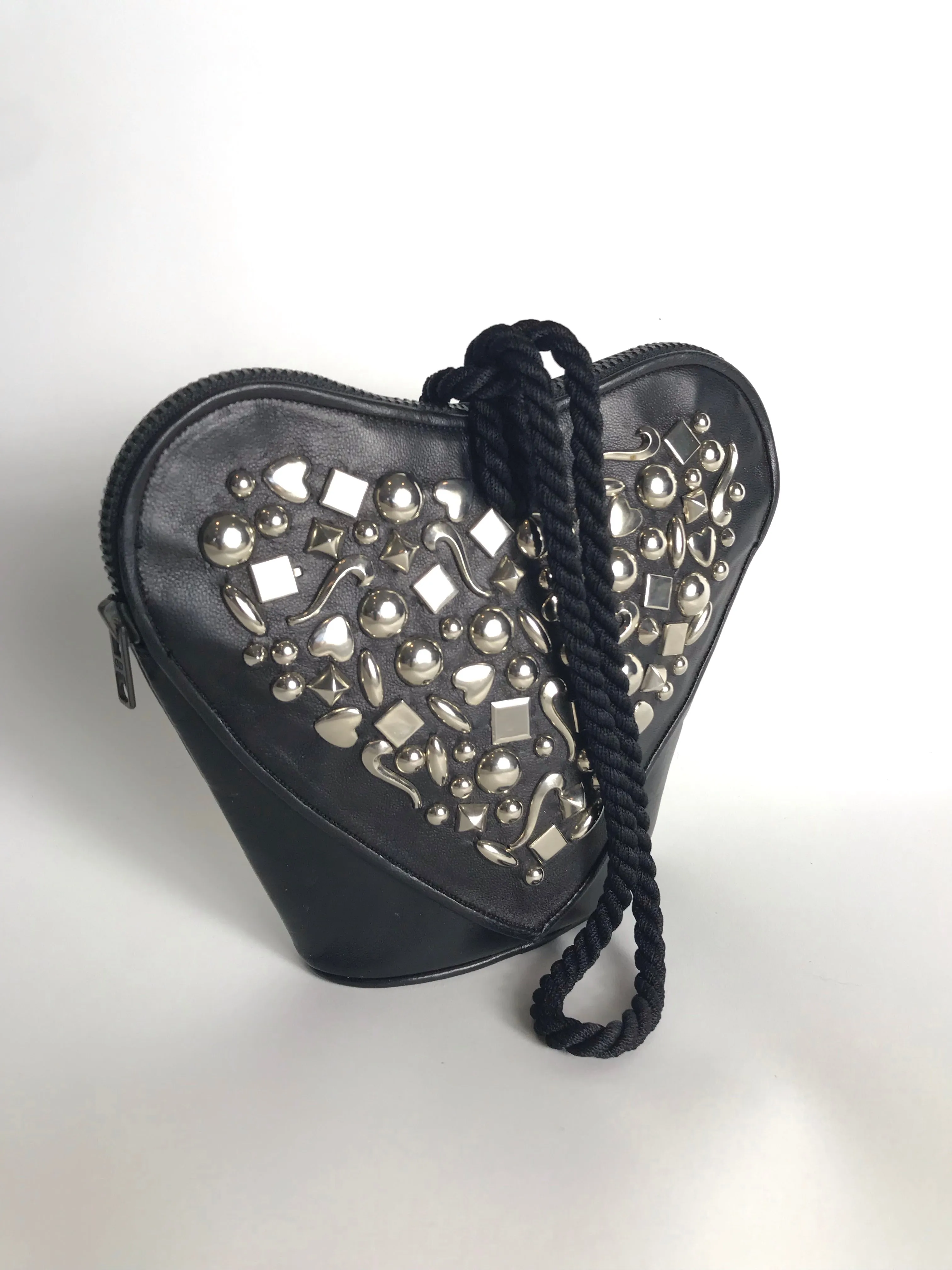 RENAUD PELLEGRINO Heart Shaped Studded Bag