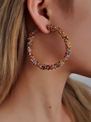 Reriti Multi Colored Hoop Earrings