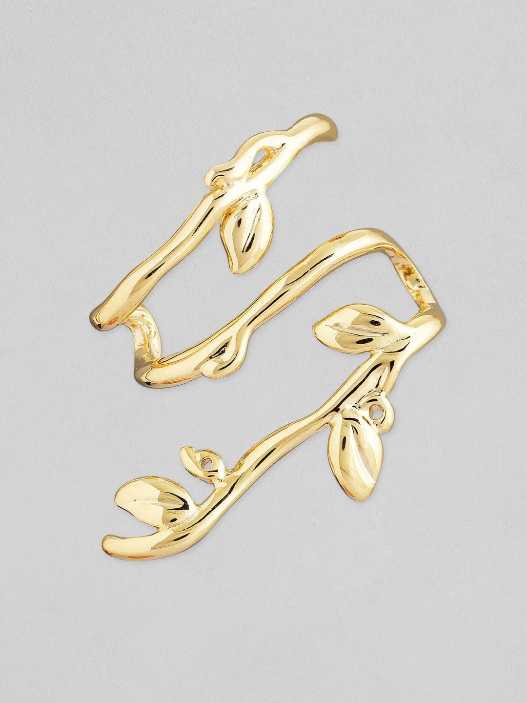 Rubans Voguish 18K Gold-Plated Contemporary Single Drop Earring