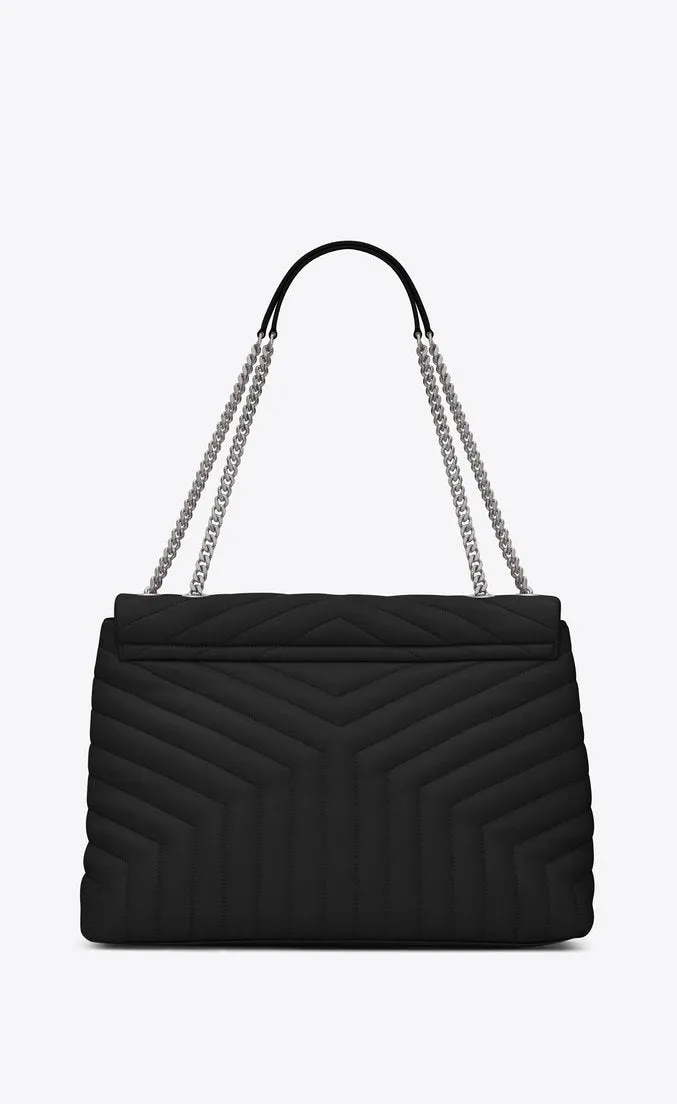 Saint Laurent Large Loulou Shopping Bag Black