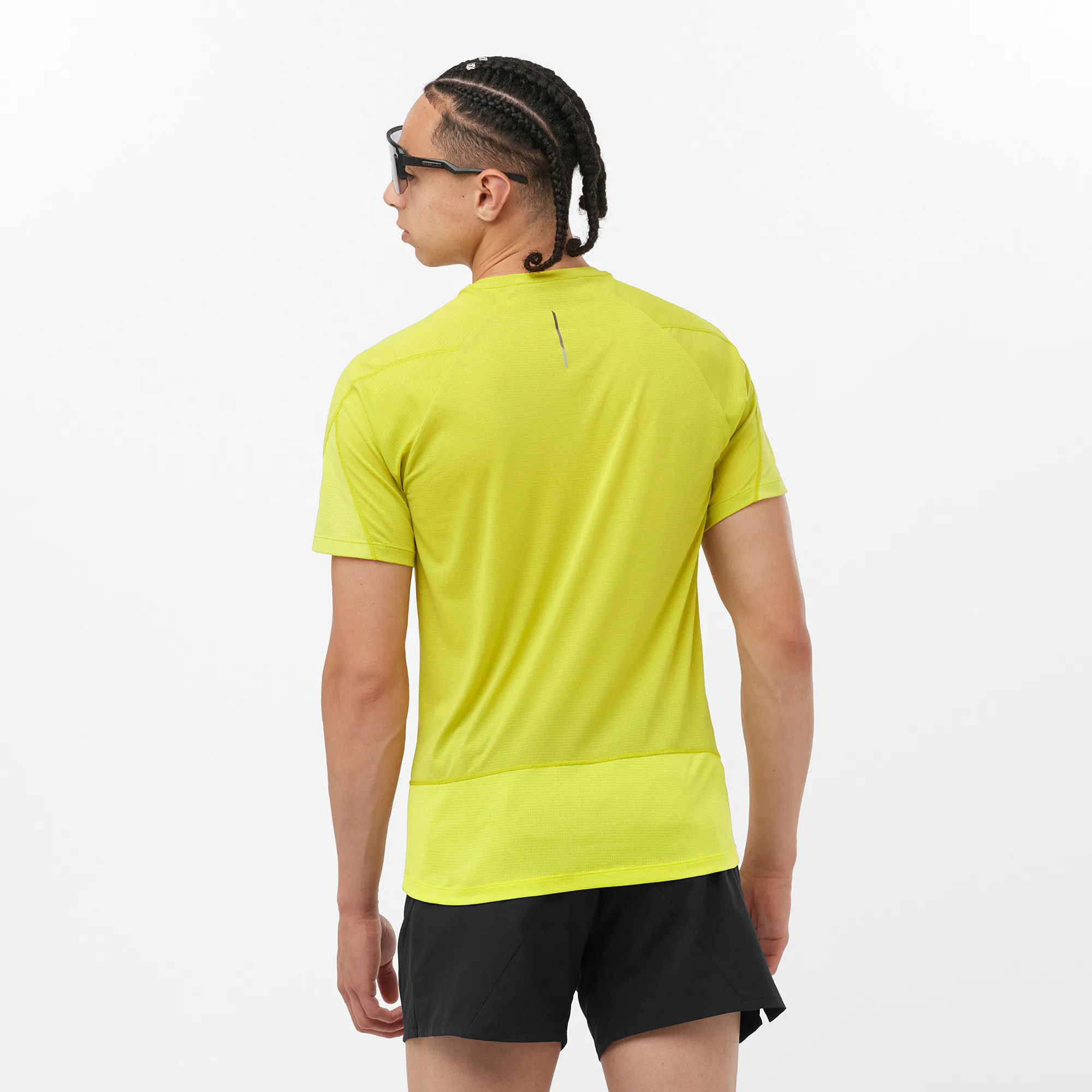 Salomon Men&#x27;s Cross Run Tee Citronelle | Buy Salomon Men&#x27;s Cross Run Tee Citronelle here | Outnorth