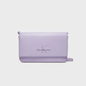 Sculpted Flap Phone Bag - Lilac