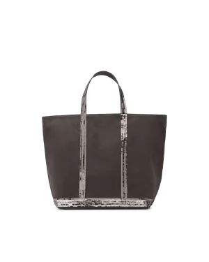 Sequin Trim Medium Tote Bag