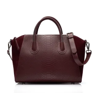 Serpent bordeaux gold bag