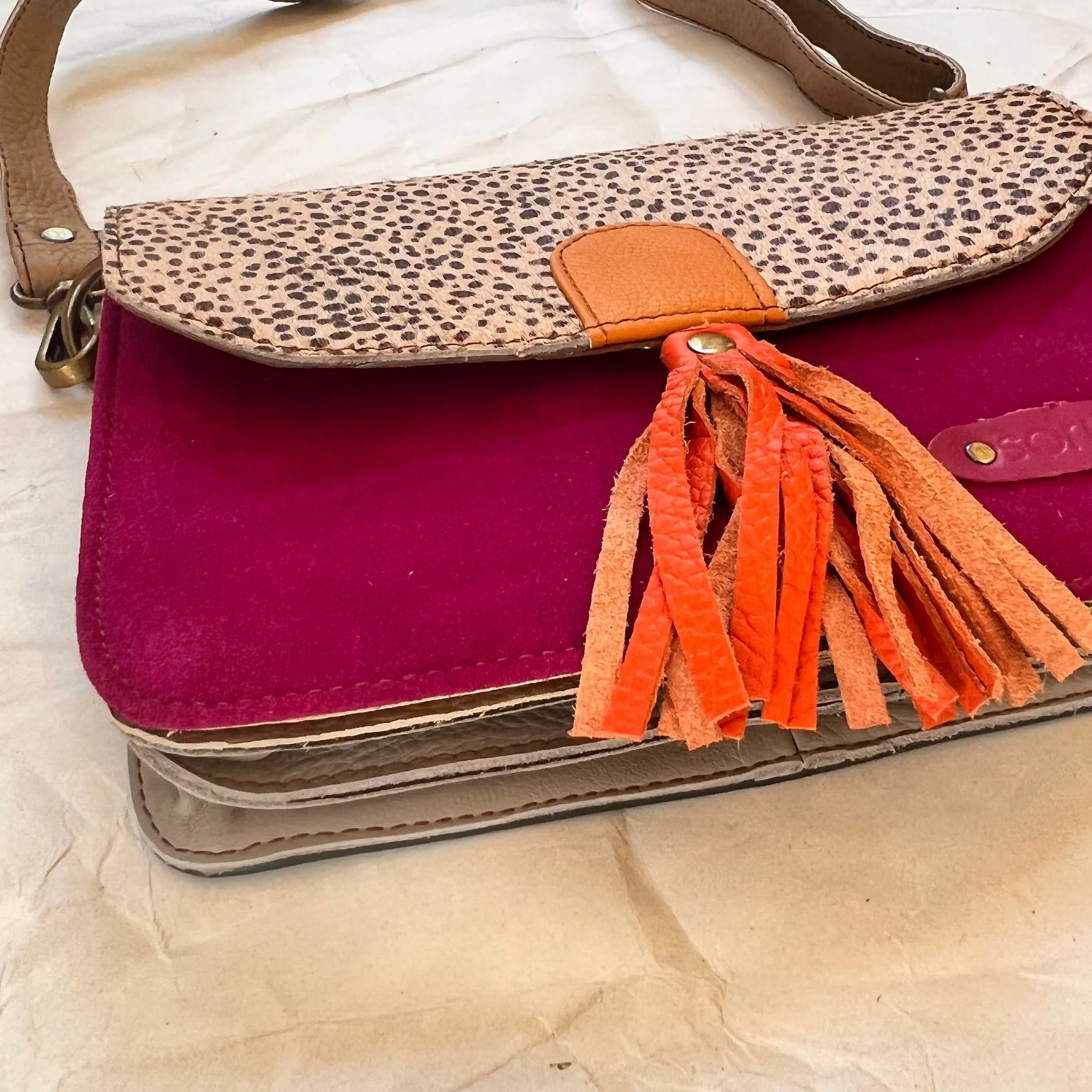 Soruka - Claire Purse, Orange Tassel