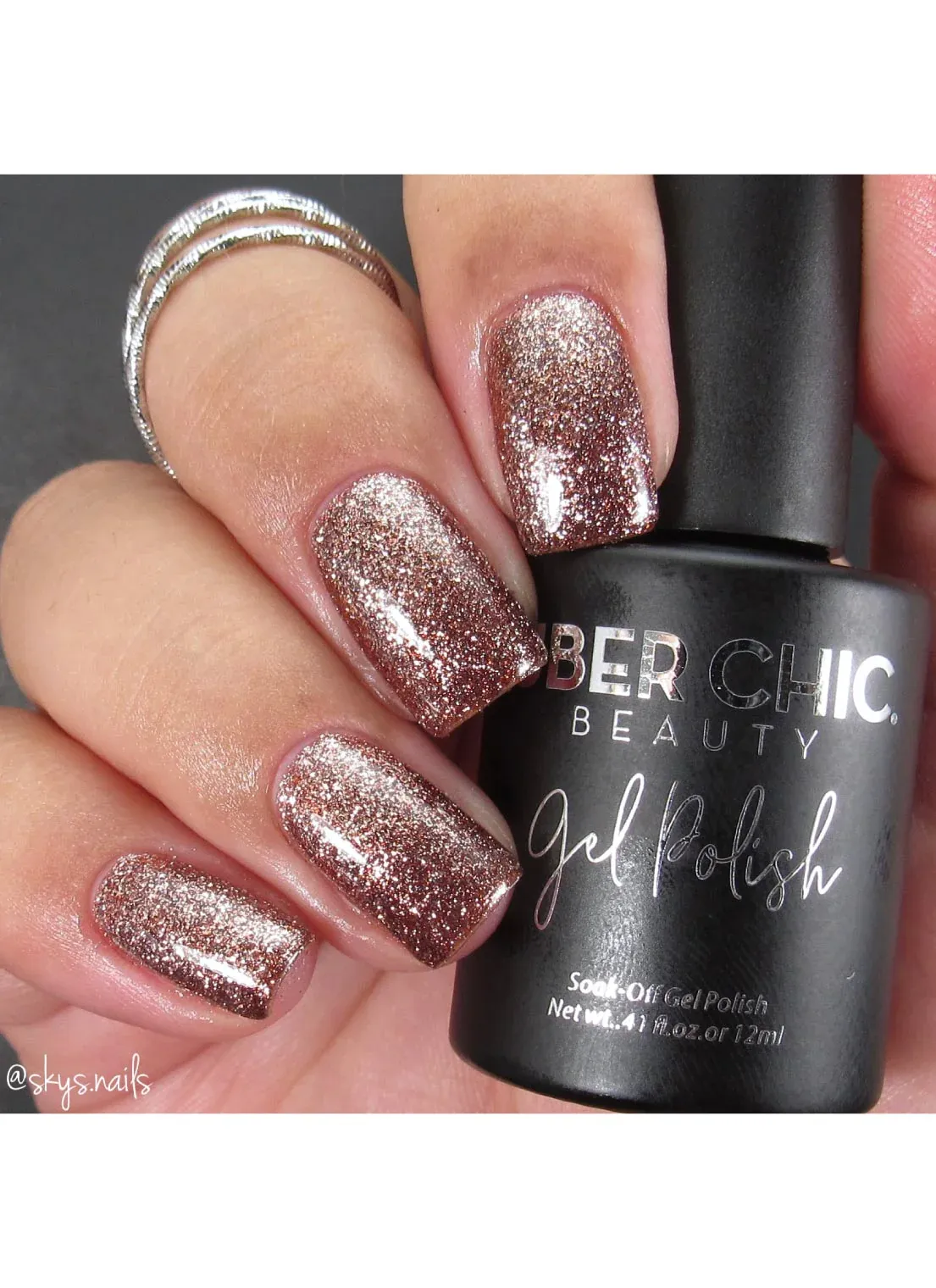 Spiced Cider - Glitter Gel Polish - Uber Chic 12ml