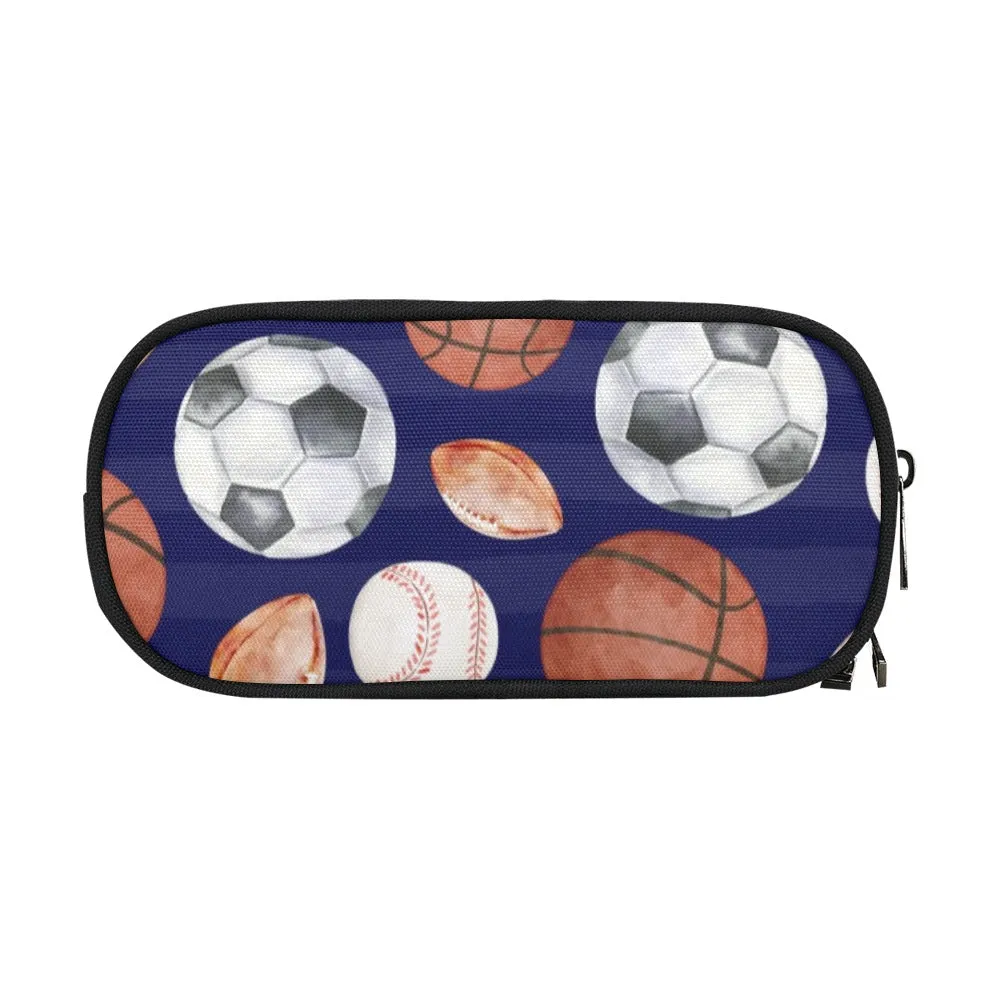 Sports Fan Pencil Pouch | Durable Organizer for Pens & Supplies