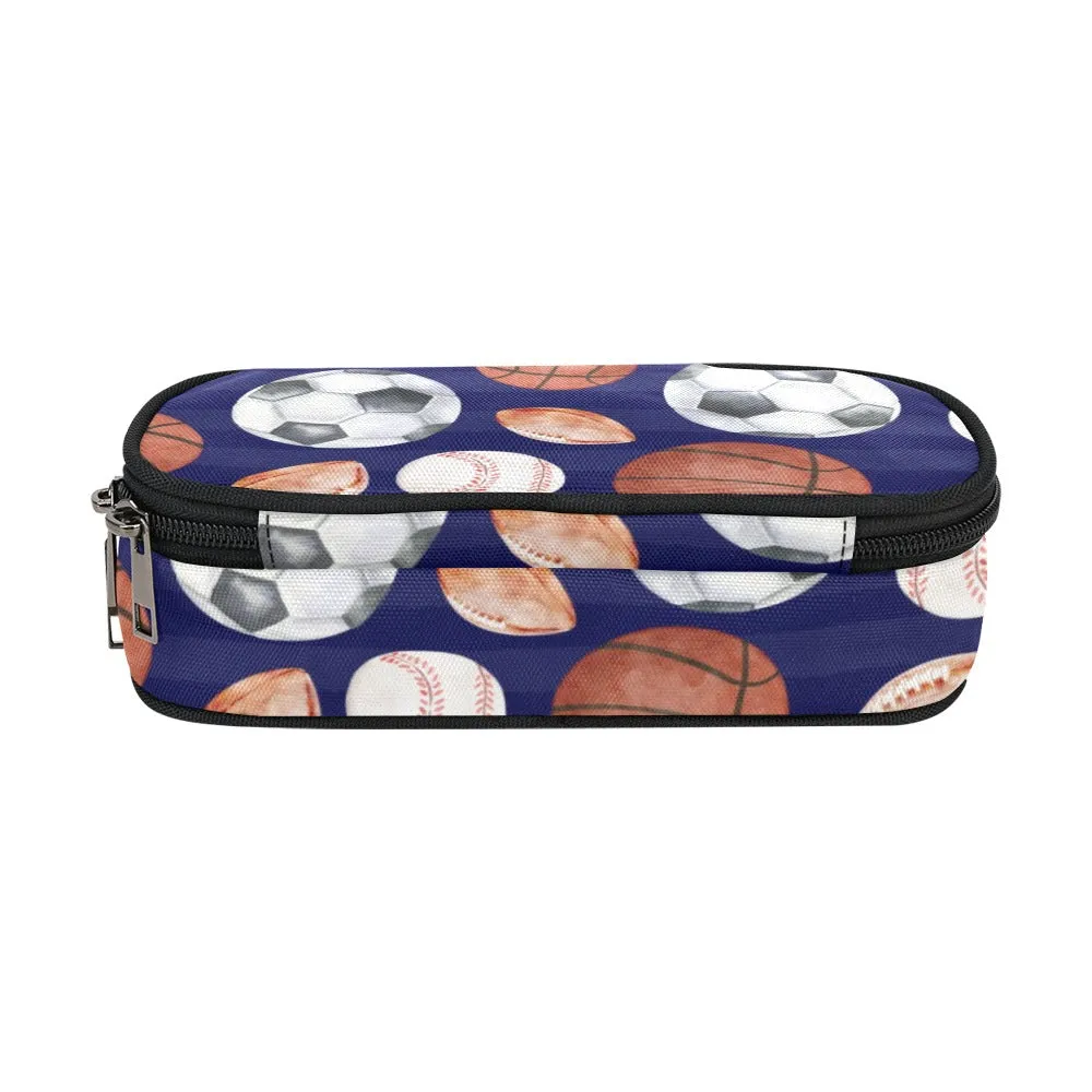 Sports Fan Pencil Pouch | Durable Organizer for Pens & Supplies