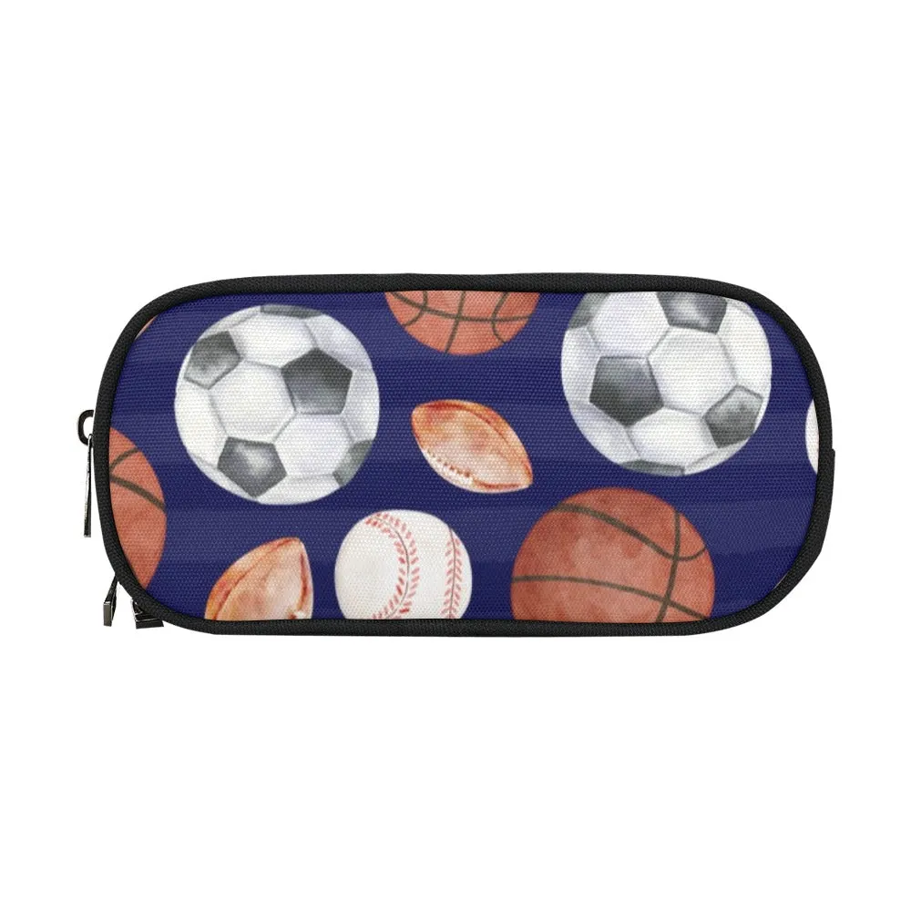 Sports Fan Pencil Pouch | Durable Organizer for Pens & Supplies