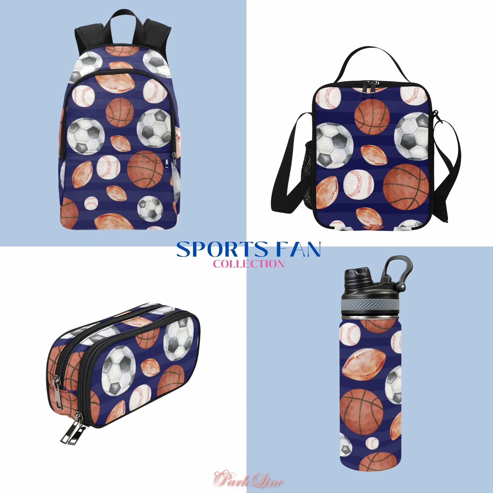 Sports Fan Pencil Pouch | Durable Organizer for Pens & Supplies