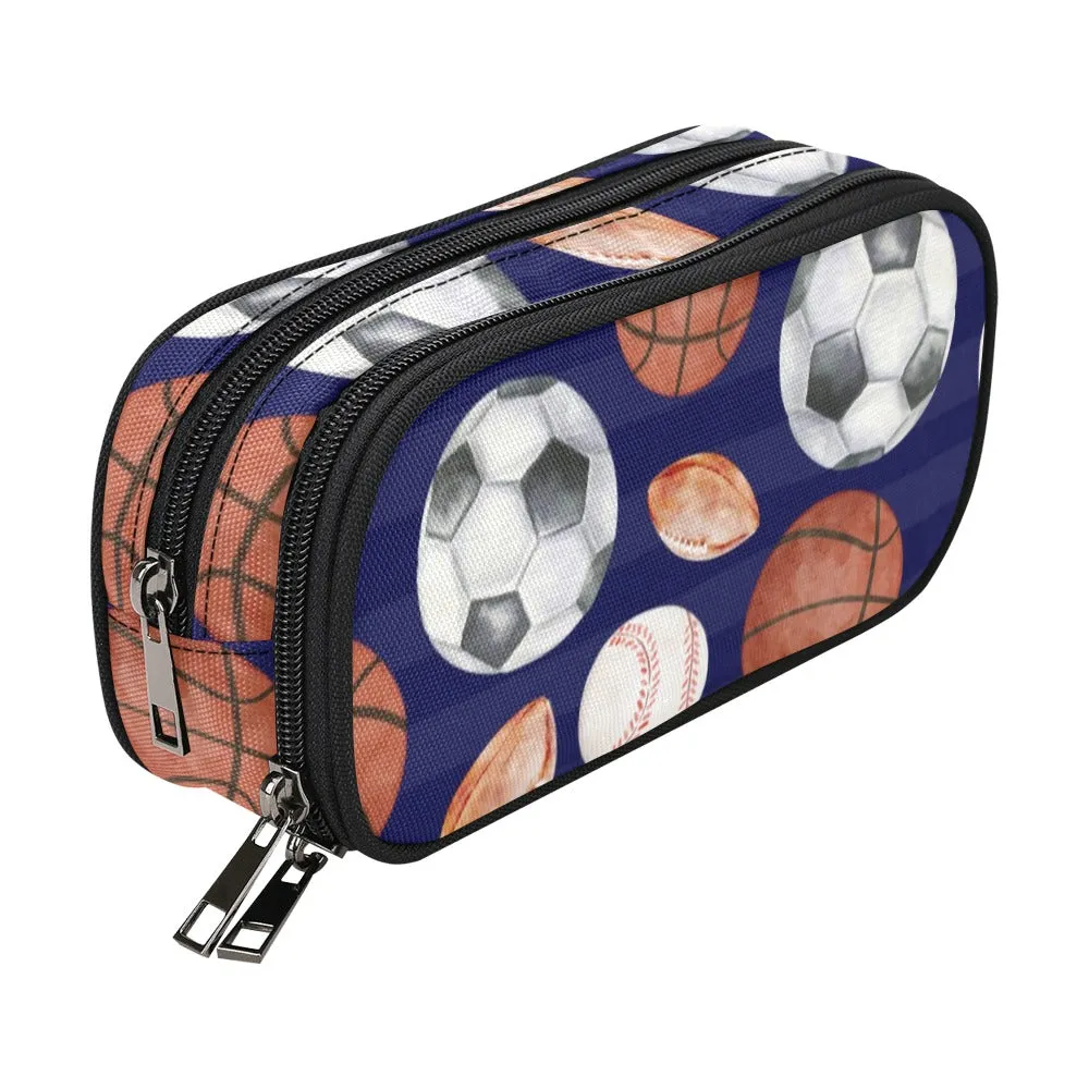 Sports Fan Pencil Pouch | Durable Organizer for Pens & Supplies